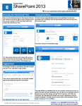 SharePoint 2013 Quick Reference Guide