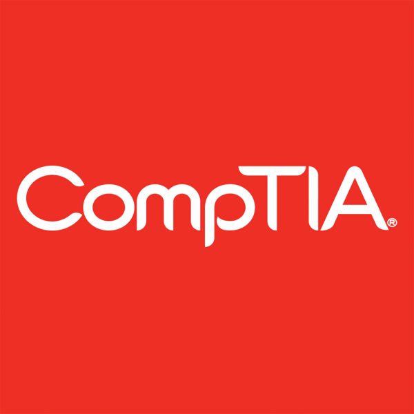 Comptia logo on red
